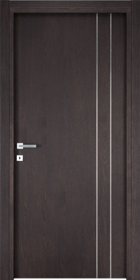 Porte d'intérieur bois 3800 Chêne Scur Brossé