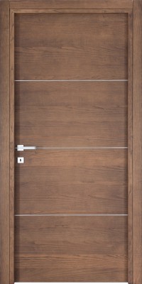 Porte d'intérieur bois 3300 Chêne Walnut Brossé